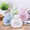 Wheat straw cute cartoon glass creative Portable flat kettle Female male student water cup 