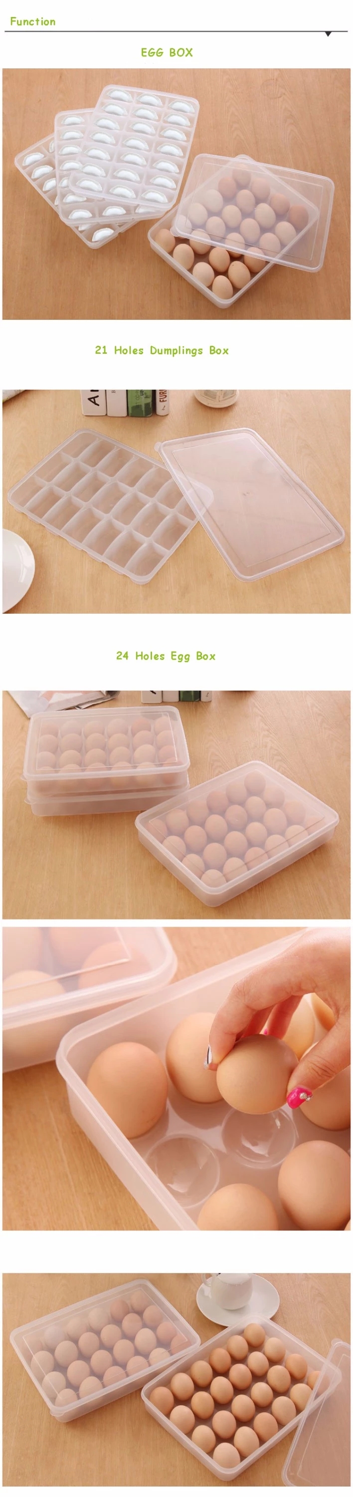 Disposable Plastic Egg Container, Food Storage Container set