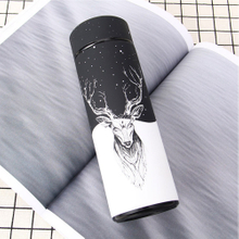 Coffee Thermos Bottle Deer Pattern 304 Stainless Steel Vacuum Flask Tea Cup Thermal Mug Travel Thermos Mug
