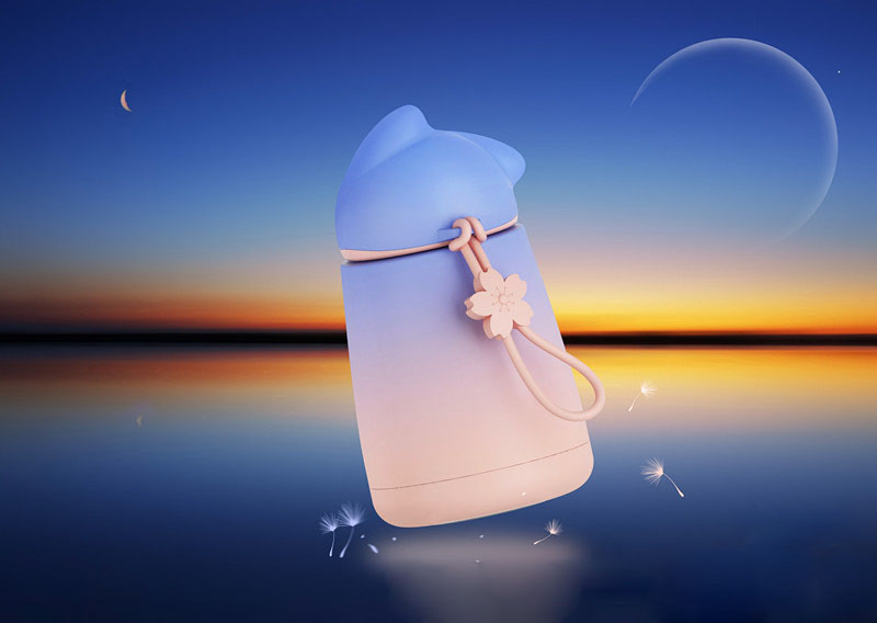 coffee cartoon water bottle