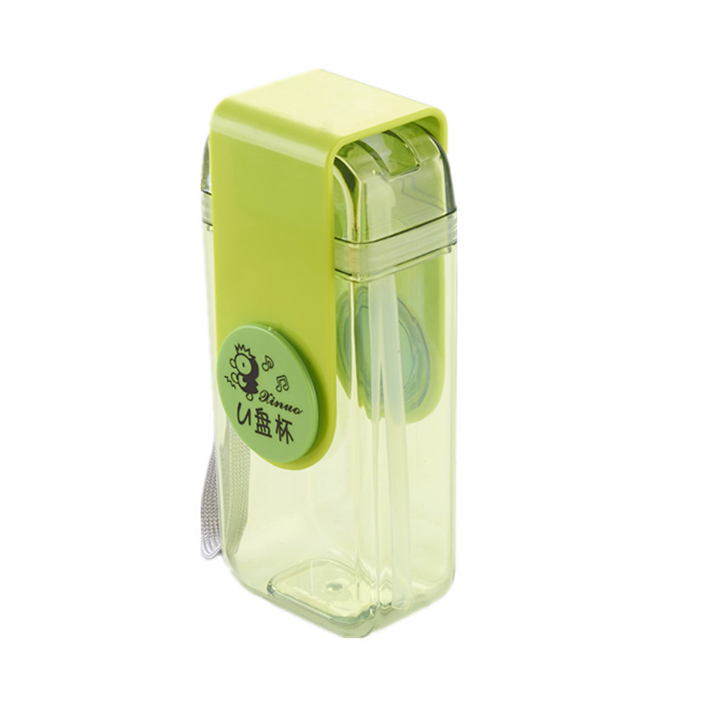 420ml Plastic Water Bottles Flat Water Bottle Clear Notebook Bottle