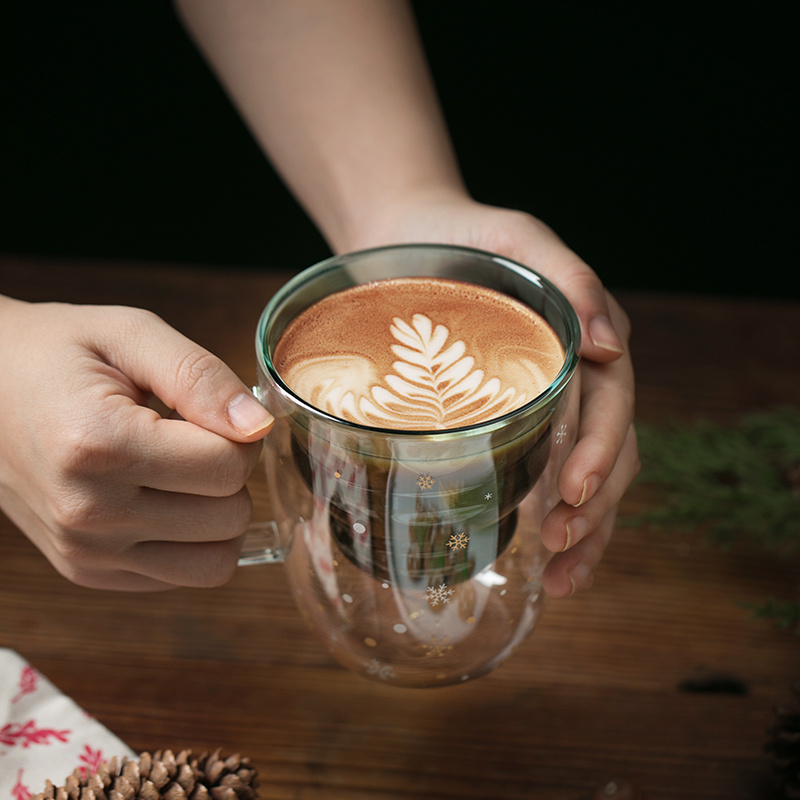 Star Wishing Cup Double Glass Boys And Girls Gifts Couples Cup Office Cup Anti-scalding Cup