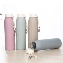 310ml double wall insulated glass bottle matt color pearl gift glass water drink bottle