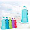 BPA Free Foldable Silicone Water Bottle Collapsible