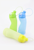 Outdoor hiking collapsible Silicone water bottle 