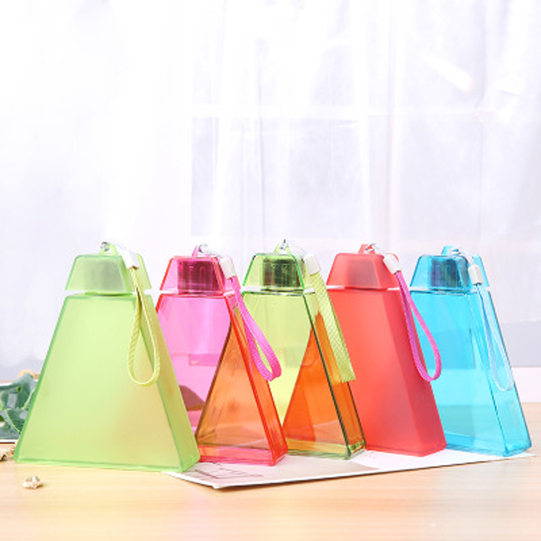 Cute Creative Watermelon Cup portable handle custom LOGO Triangle Water bottle