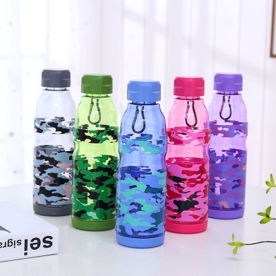 New personality creative camouflage fashion sports kettle outdoor sports sealed plastic space Portable cup