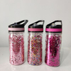 New portable double-layer plastic water bottle custom logo