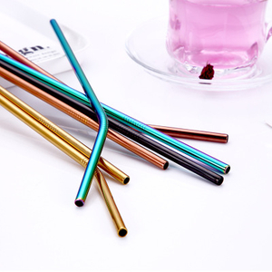 Hot Sale Customized Stainless Straw Set, Foldable Stainless Steel Straw Drinking 