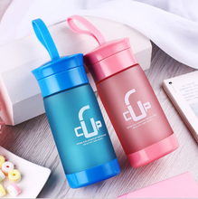 Four Colors To Chooose Simple Cute 380ml Plastic Sport Water Bottle With Tea Infuser