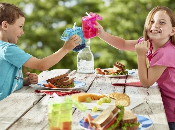 Kids Water Bottle With Straw School Water Bottle Drink Box (6)