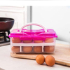 Keeps Fresh Household Item Plastic Egg Tray Box Handle