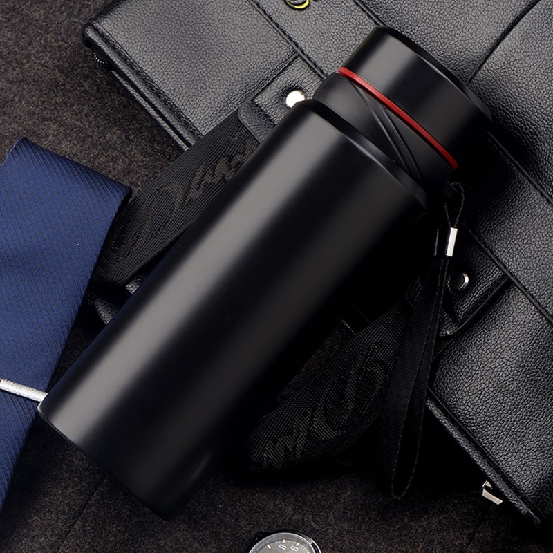 Wholesale Custom Printed Double Wall Vacuum Insulated Stainless Steel Water Bottle With Strainer