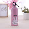 Travel Water Bottle Candy Color School Office Bottle Cup Thermos Outdoor Portable Sports Cycling Camping Bottle With Hook