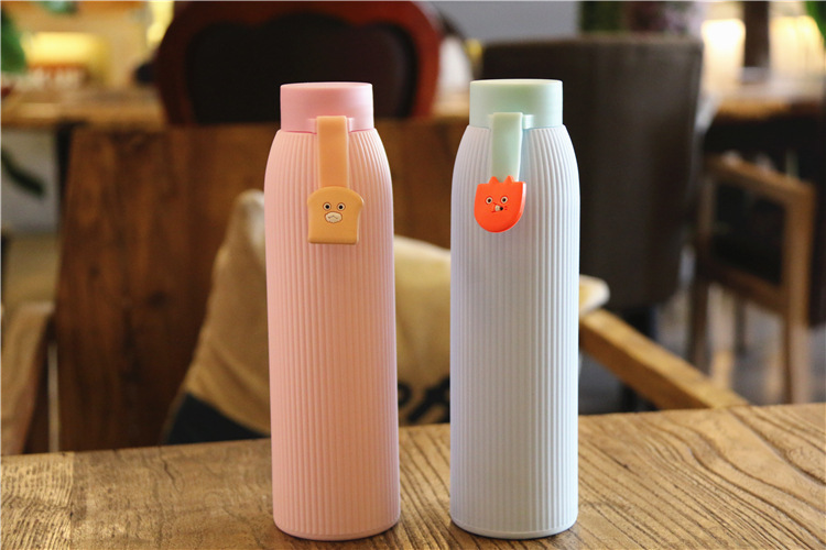Promotion Gift Thermal Insulation Glass Bottle, Thermal Glass Water Drinking Bottle