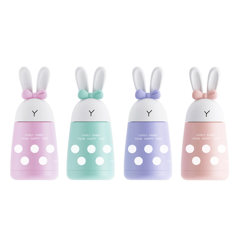 Stainless Steel Thermos Cartoon Rabbit For Tea Vacuum Cartoon Coffee Mug Children's Cup Thermos Water Bottle