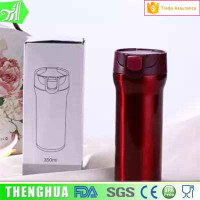 BPA Free Car Vacuum Insulated Stainless Steel Water Bottle With Flip Cap