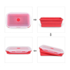 Different Capacity Food Storage Containers Foldable Silicone Lunch Box BPA Free