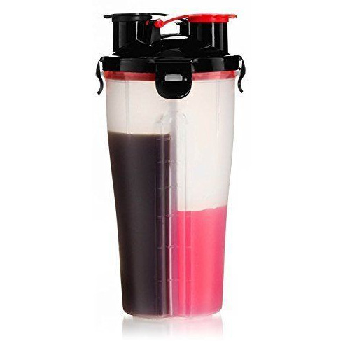 Gym Bottle Shaker Double Fitness Mixer Protein Shaker Bottle Bpa