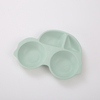 Degradable Bamboo Fiber Food Plate, Kids Travel Food Tray