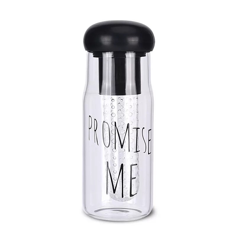 Custom Logo Function Shaker Plastic Fruit Fusion Water Bottle