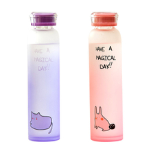 New arrivals frosted glass bottle unbreakable glass water bottle