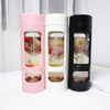 Plastic Glass Cup with Tea Filter Tea Portable Male And Female Glass Water Bottle Student Couple Drop-proof Cup Report