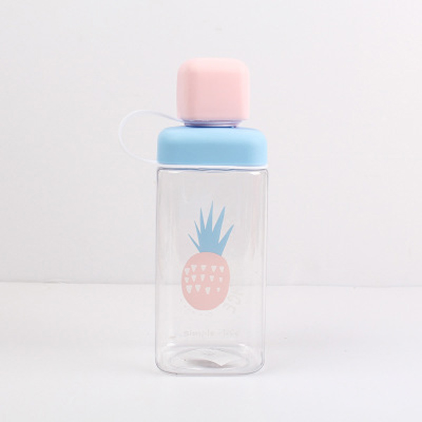  Different Orchard Square Plastic water cup with insulation water Cup cover set anti-leak portable factory Direct Sales