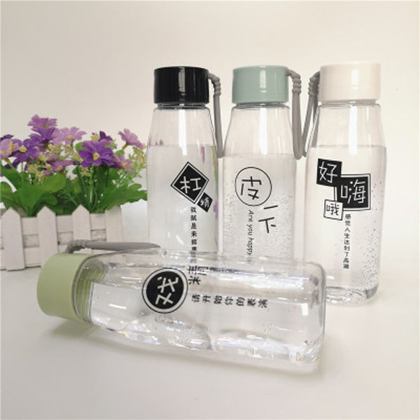 Simple small fresh outdoor sports kettle student Plastic Water bottle