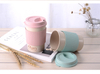 500ml/450ml/350ml wheat straw Coffee mug with silicon holder