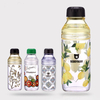 Bear milk cover Glass water bottle portable hand cup with cover home creative two-segment