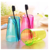 Anti-scaling wash dazzling color transparent can flip two in-all brushing mouthwash cup 