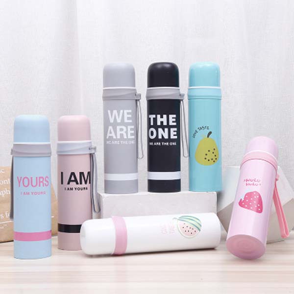Vacuum stainless steel insulation bottle custom male and female student engraving gift water bottle
