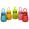 Plastic creative pudding bottle anti-fall portable student water bottle
