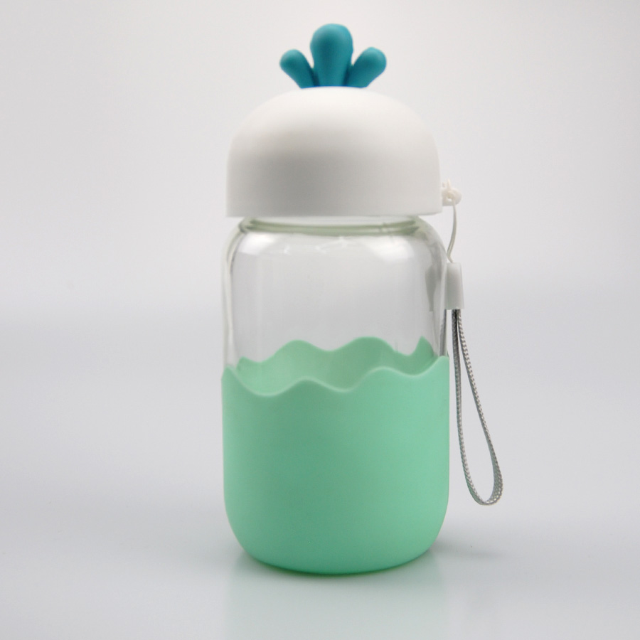 Students cartoon beverage juice drinking glass water bottle