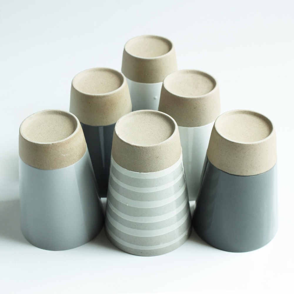 Customized hand painting ceramic tea cups without handle