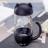 Cat/Dog Glass Tea Cup With Strainer/filter/infuser