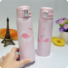 Cute Cartoon Autumn And Winter Girl Student Flamingo Pineapple Cup Portable Mug Cup