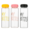 Water Bottles Creative Portable Plastic Juice Tea Coffee Space bottle