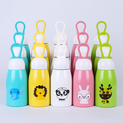 Cartoon Design Colorful Stainless Steel Sport Bottle, Various Capacity Stainless Water Bottle