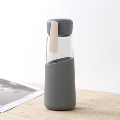 Hot Selling Bottle Glass, Useful Borosilicate Bottle With Silicone Sleeve