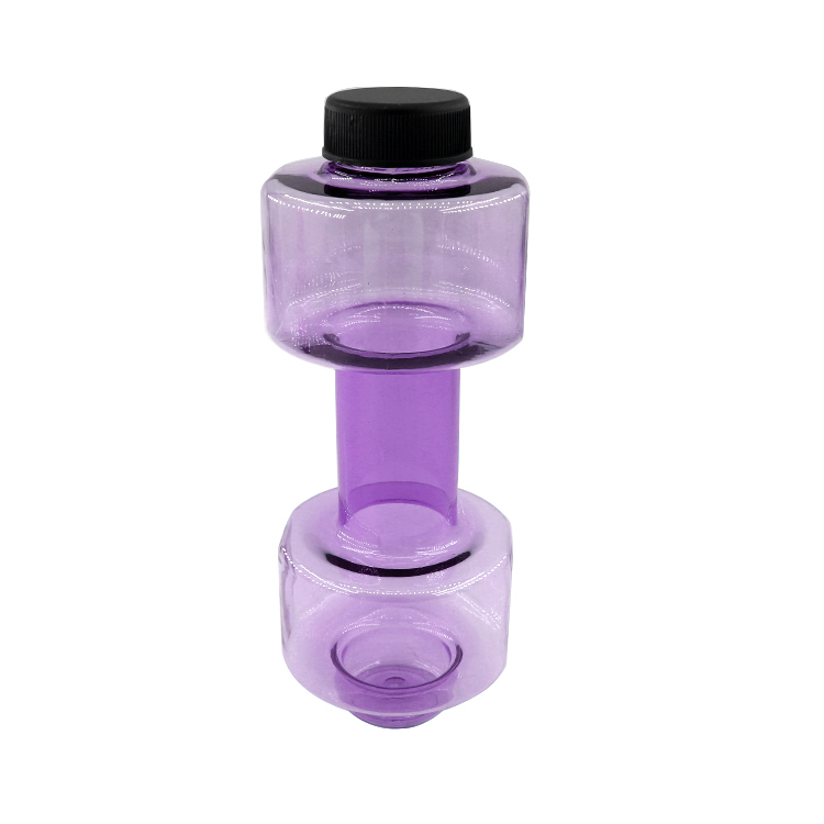 BPA Free Promotion Gift Advertising Water Bottle Plastic Sport Gym Dumbbell Shape Water Kettle