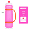 Collaposible Custom Logo Sports Portable Silicone Drinking Cup Folded Water Bottles