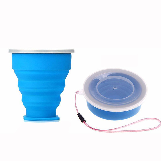 Multi Colors 100ml Mini Sport Bottle Silicone Folding Water Bottle