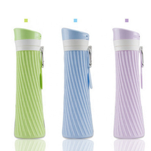 Custom Collaposible Thin Coffee Cup Mugs PP Silicone Folded Water Bottles
