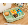 Wheat Straw One Layer Plastic Bento Lunch Box, Food Lunch Box with Separation