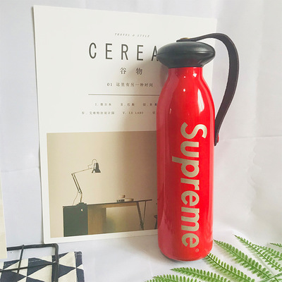 Tide card INS insulation cup male and female students Korean version of fresh literature and art portable Water cup creative trend