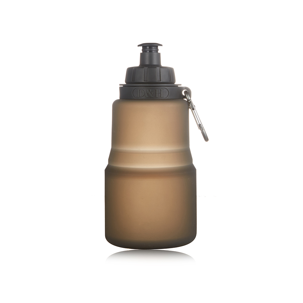 Hot Sell Collapsible 600ml collapsible Silicone Water Bottle Squeeze Sports Drink Flexible Folding collapsible water bottle