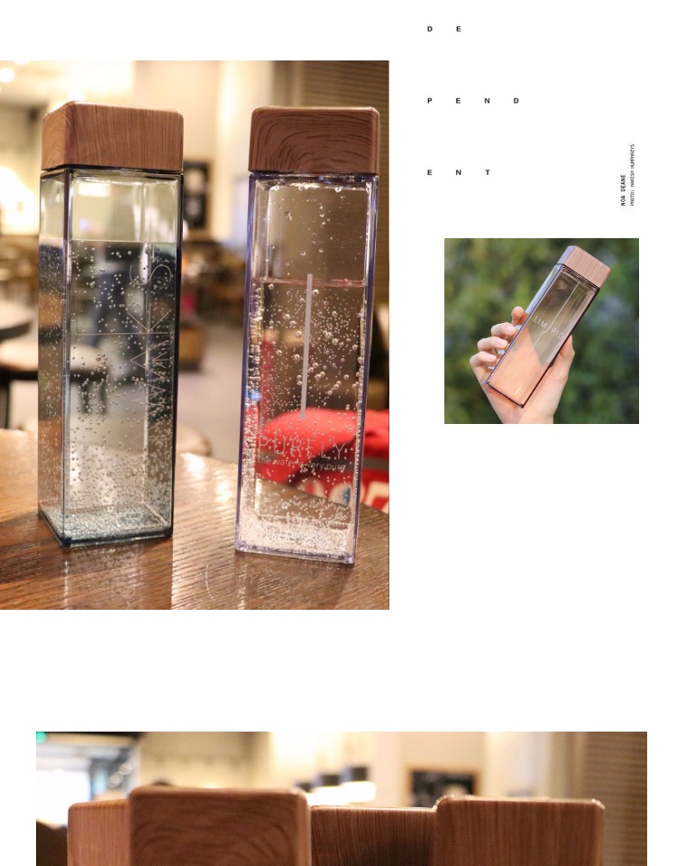 fashion trasparente water bottle supplier