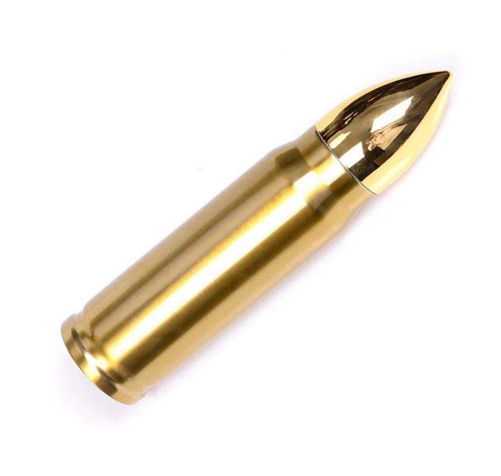 Hot products eco friendly double wall custom logo bullet shaped stainless steel vacuum water bottle